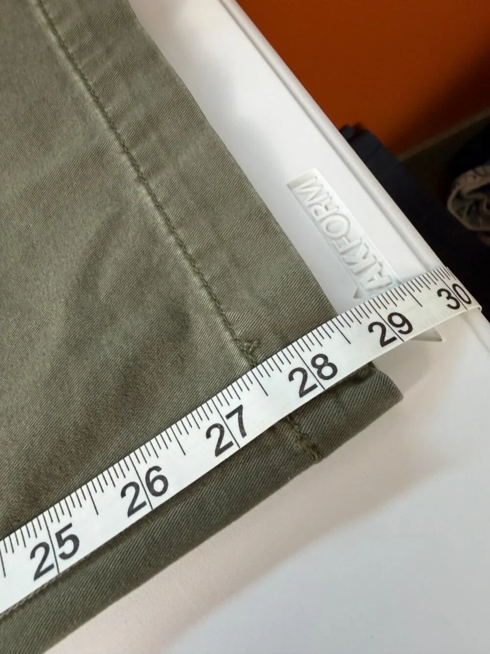 Dockers Straight Fit Olive Green Stretch Chino Pants 35x28.5
